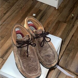 Twisted X Brown Leather Men's Loafers